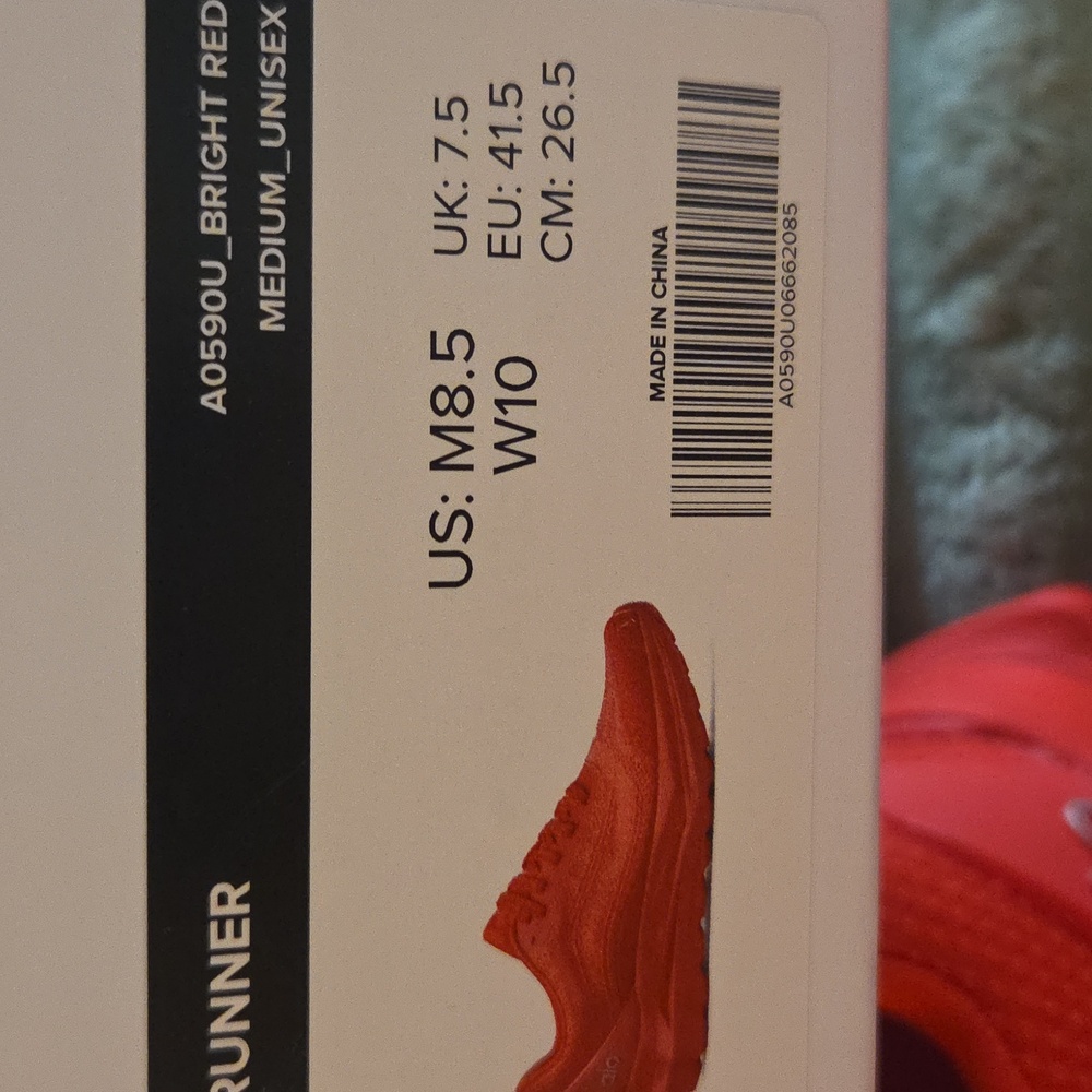 ALO Red Runner Sneakers NWB! Sold Out Online! - Picture 6 of 6
